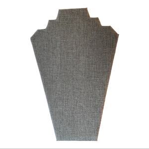 Linen Jewelry Necklace Display Stand 12.5”